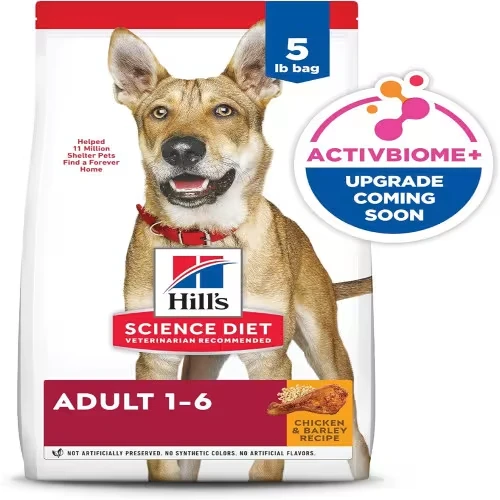 Hill&#39;s Science Diet Premium Nutrition for Adult Dogs - Chicken & Barley - Healthy Digestion & Beautiful Coat - 5 lb Bag