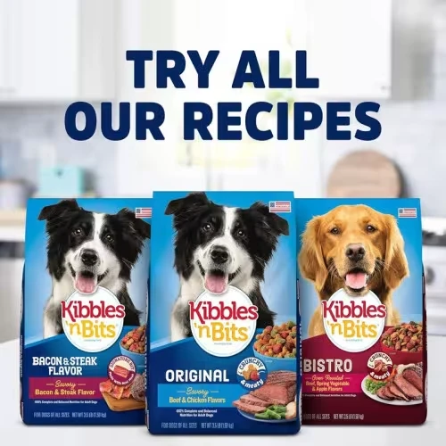 Kibbles 'n Bits Mini Bits: The Irresistible Bacon & Steak Flavor Dry Dog Food for Small Breeds
