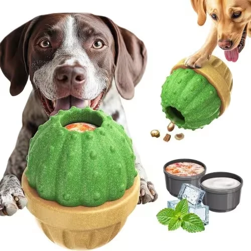 Indestructible Interactive Dog Toys: Frozen Treat Dispensing Fun for Aggressive Chewers