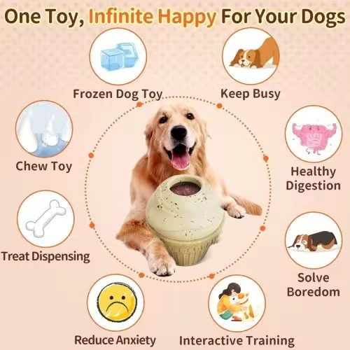 Interactive Dog Treat Dispenser Toy: Keep Your Pup Engaged, Reduce Anxiety & Promote Healthy Chewing!