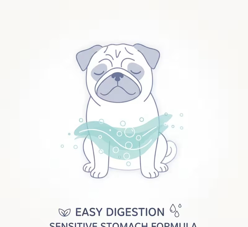 Dog enjoying soft food